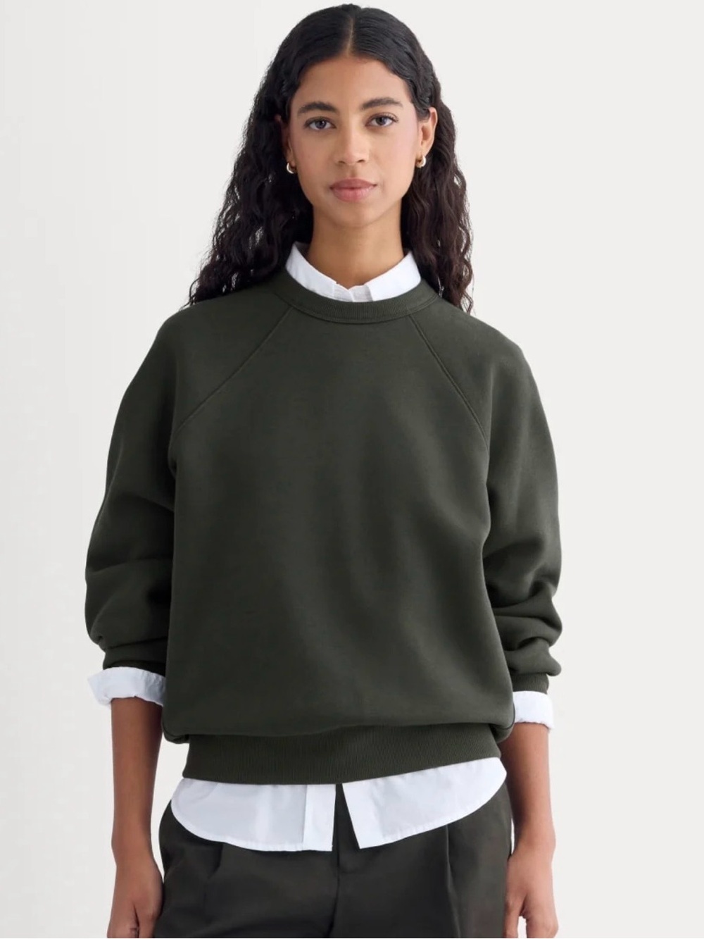 Everlane Black Crewneck Sweatshirt 0216